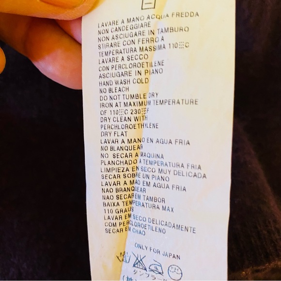 Max Mara XS/S pure cashmere turtleneck sweater. Dark purple - Picture 5 of 7